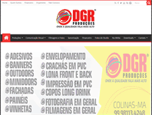 Tablet Screenshot of dgrproducoes.com.br